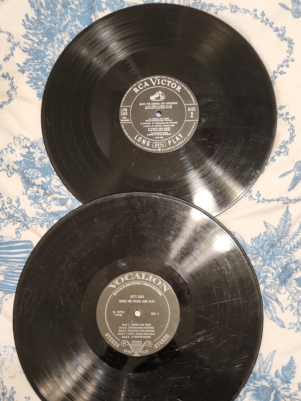 RCA Victor & Vocalion Vintage Vinyl Records - Black